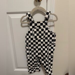 Baby Boy Checkered Overalls